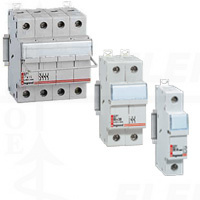 LEXIC 3P 10X38 32A cilindrinių saugiklių blokas