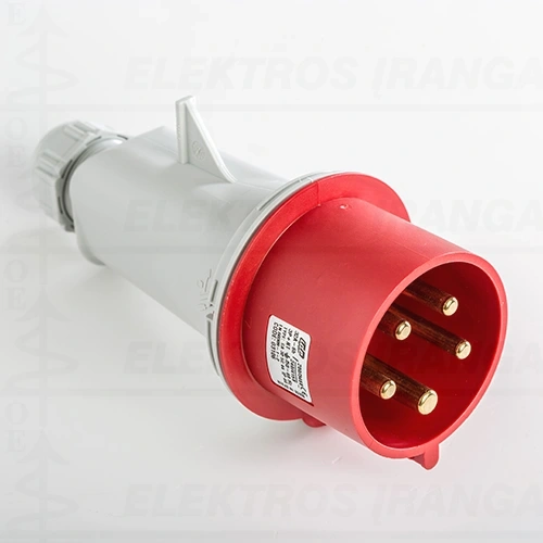 Kištukas kilnojamas, IP44. 3P+N+PE 380V 32A