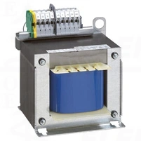 Transformatorius izoliuojantis 1F 1600VA, prim 230/400 ±15 VAC, sec 2x115 VAC, IP00