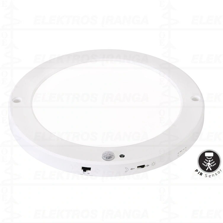 MARTHA-18 3CCT 18W šviestuvas virštinkinis su PIR judesio jutikliu baltas 100-265V LED IP20 D220x23mm