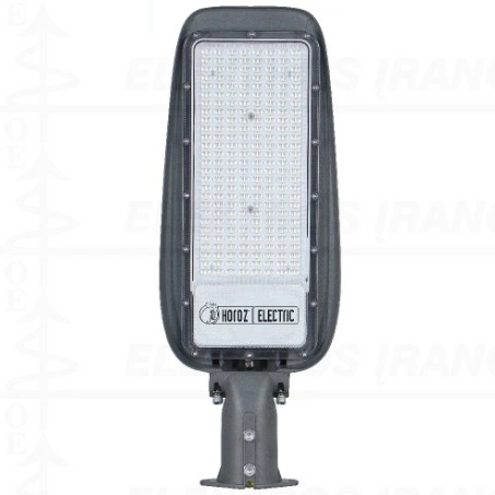 FLORIDA-200 200W 6400K lauko / gatvės šviestyvas pilkas aliuminis +PC 100-265V LED IP65 tvirtinimui ant D60mm, reguliuojamas kampas