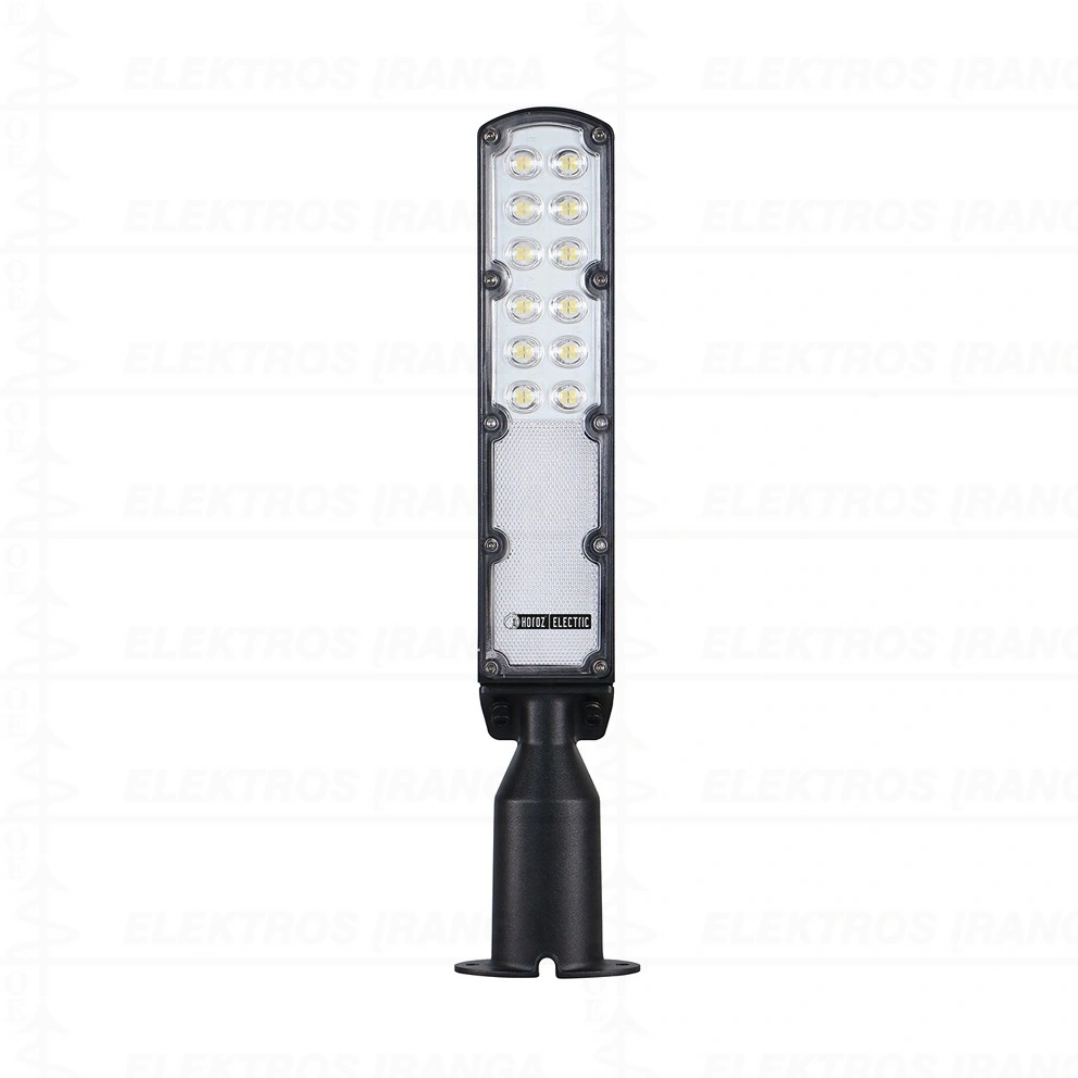 ROCKET-30 30W BL 6400K lauko / gatvės šviestyvas juodas aliuminis +PC 100-265V LED IP65 tvirtinimui ant D60mm, reguliuojamas kampas