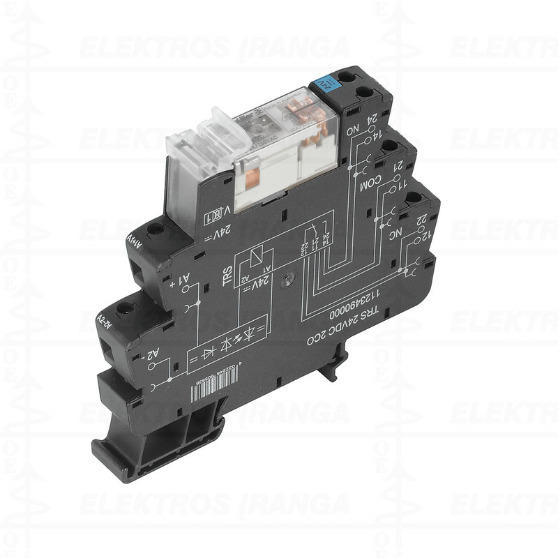TRS 24VDC 2CO relė su lizdu