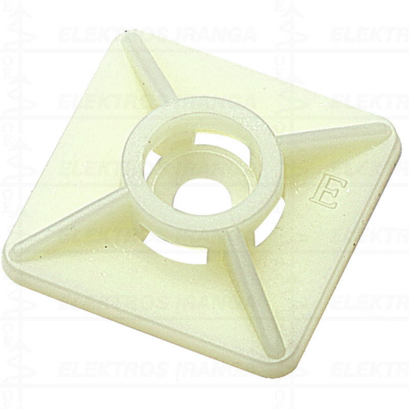 CBH 19/19 NATUR lipnūs surišimo dirželių laikikliai balti, 100vnt.