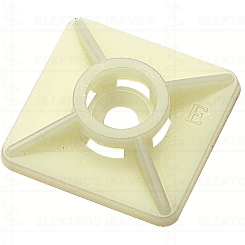 CBH 27/27 NATUR lipnūs surišimo dirželių laikikliai balti, 100vnt/pak.