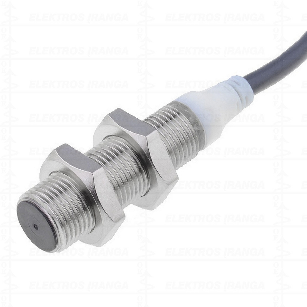 Indukcinis padėties jutiklis, M12, ekr., 4mm, NPN-NO, 24VDC, trumpas, 2m kabelis