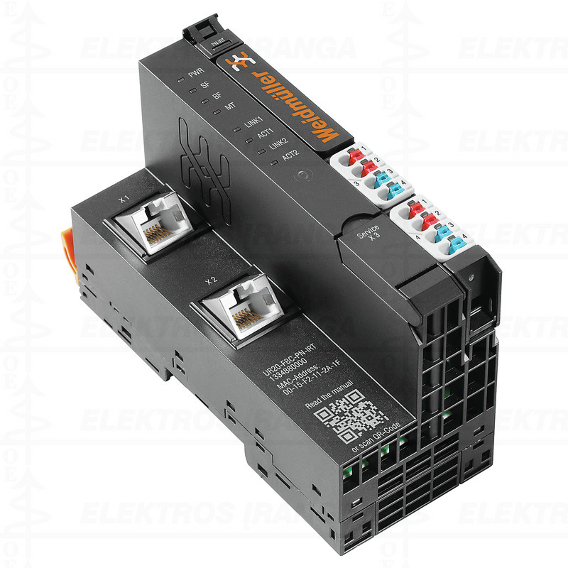 UR20-FBC-PN-IRT nuotolinis I/O fieldbus valdiklis, IP 20, Ethernet, PROFINET iRT