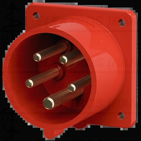 Lizdas-šakutė 32A 5P 6H400 IP44/skydinis