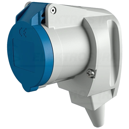 ***Lizdas kampinis 16A 3P 6H230 IP44 /pernešamas mėlynas