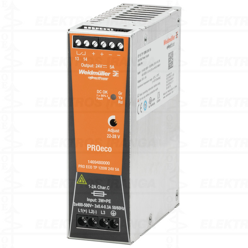 PRO ECO 120W 24V 5A maitinimo šaltinis