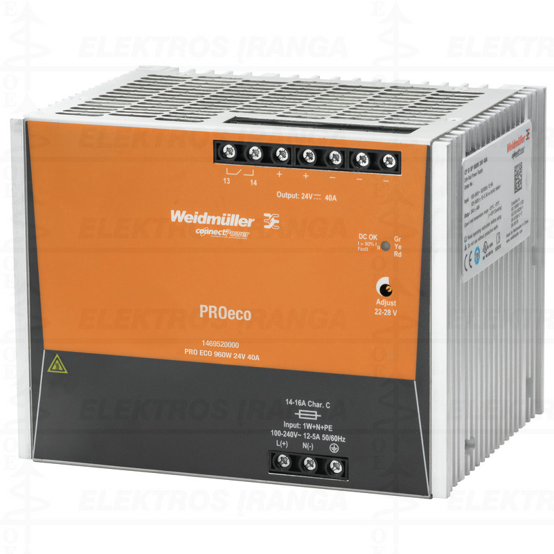 PRO ECO 960W 24V 40A maitin. šalt.