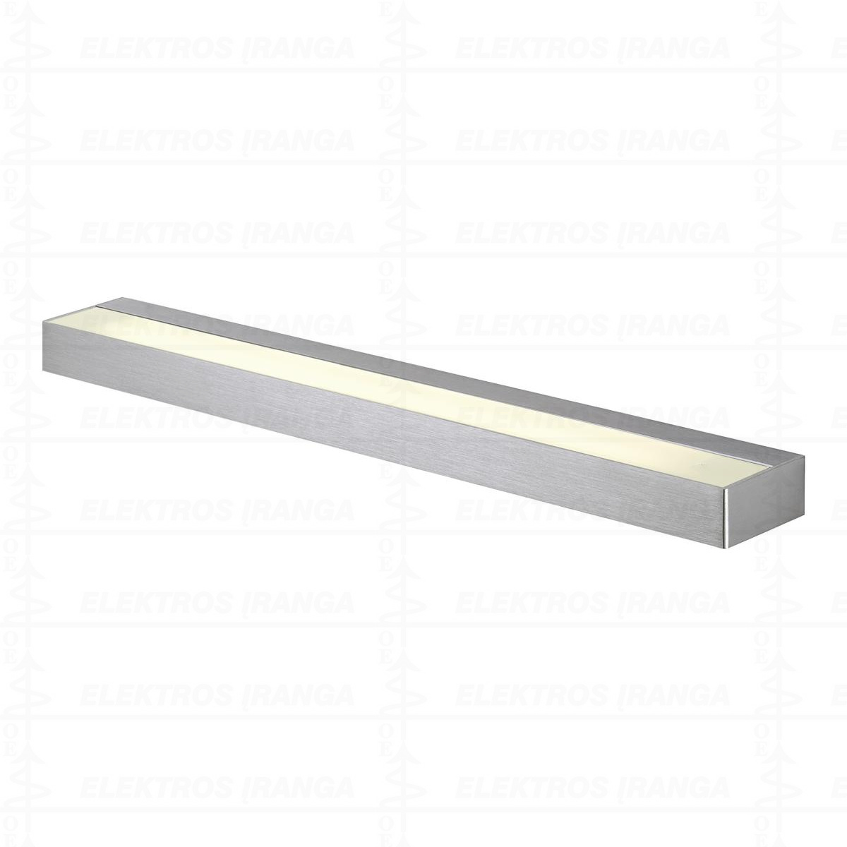 SEDO 14 LED wall light, square brushed aluminium, frosted glass