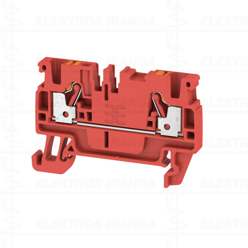 A2C 2.5 RD spyruoklinė rinklė PUSH IN, 2.5 mm², raudona
