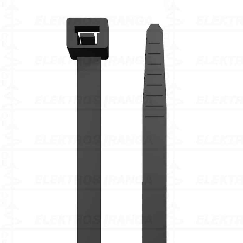 CB 200/4,8 BLACK surišimo juostelės juodos, 100vnt/pak.