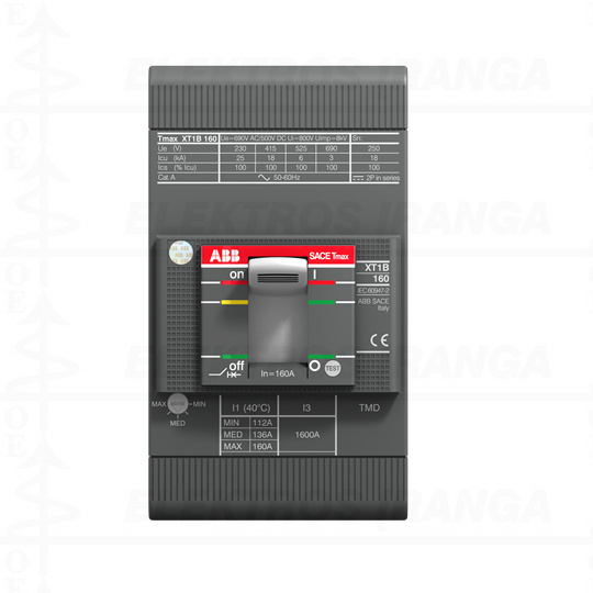 XT1C160 TMD In100A Im1000A 3P AUT.JUNG. ( GE analogas 430279 )