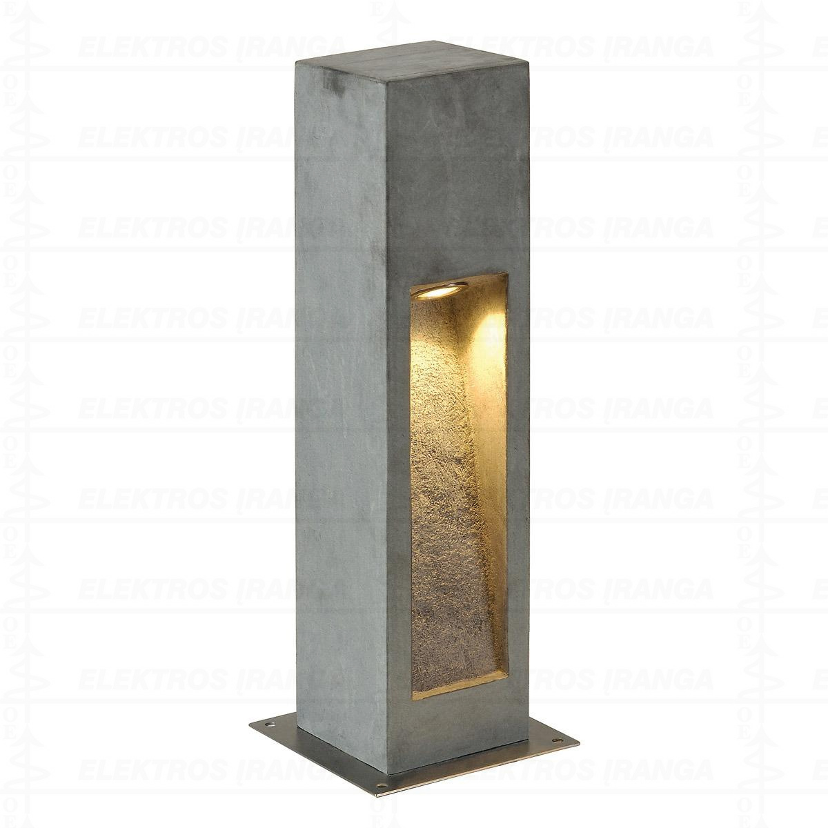ARROCK STONE LED 50 bollard, 50 cm, stone-grey, 6W COB LED, IP44