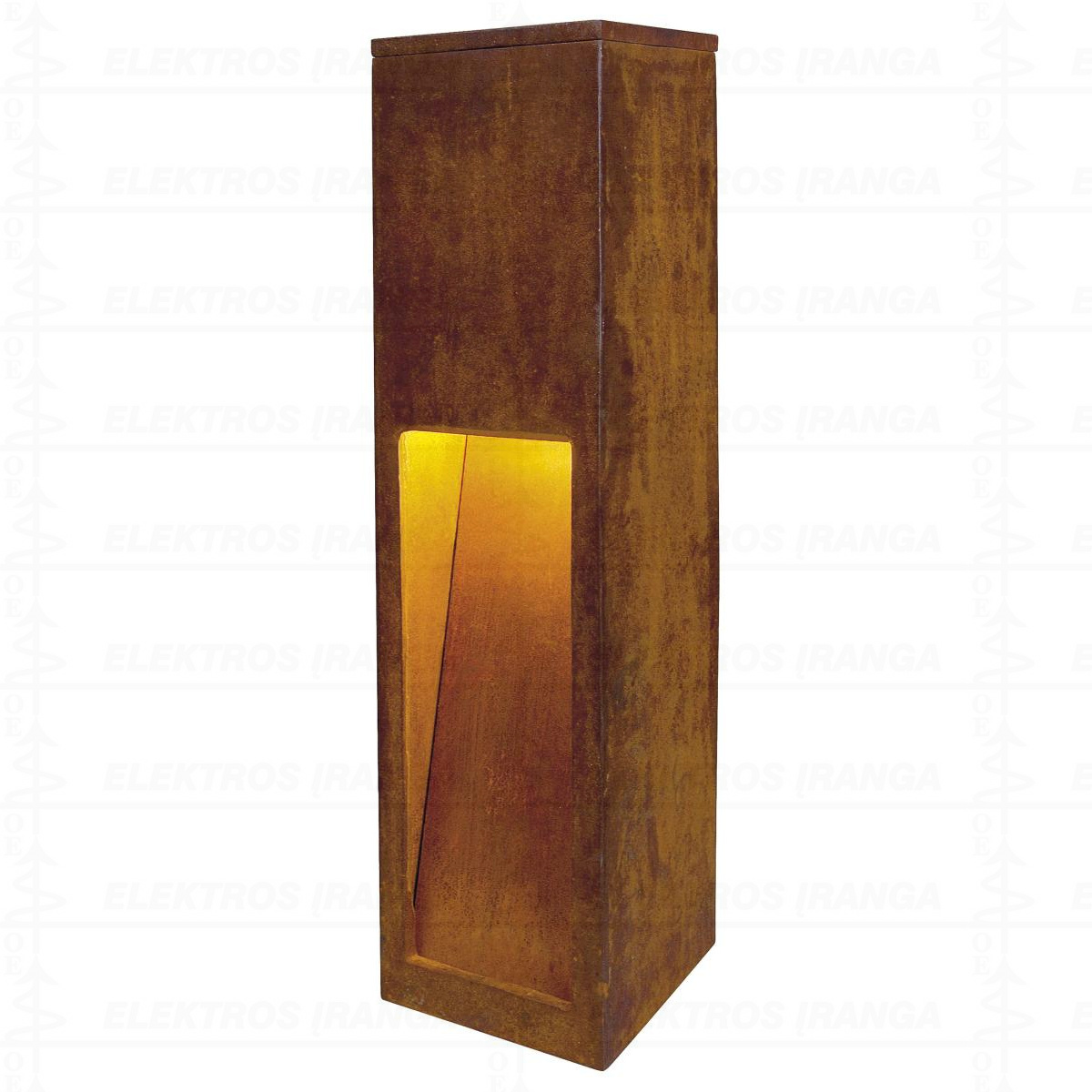 RUSTY 50 LED SLOT floor stand, rusted steel, 8.6W COB LED, 3000K, IP55