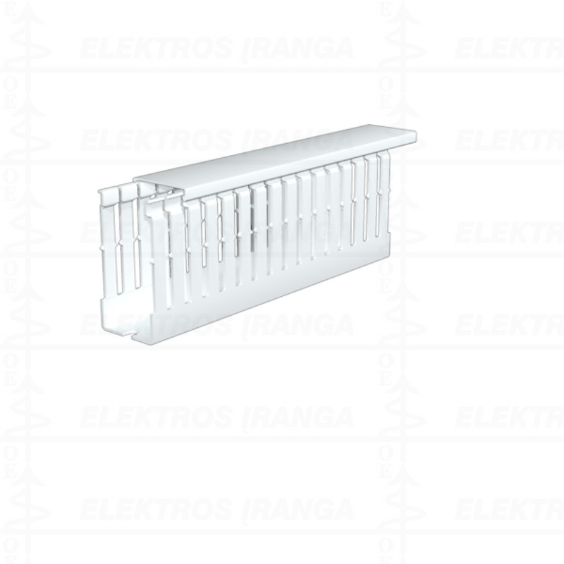 CD-HF 75X37.5 5/7.5 LTGYx2000mm kanalas perforuotas plastikinis (axpxi) behalogeninis