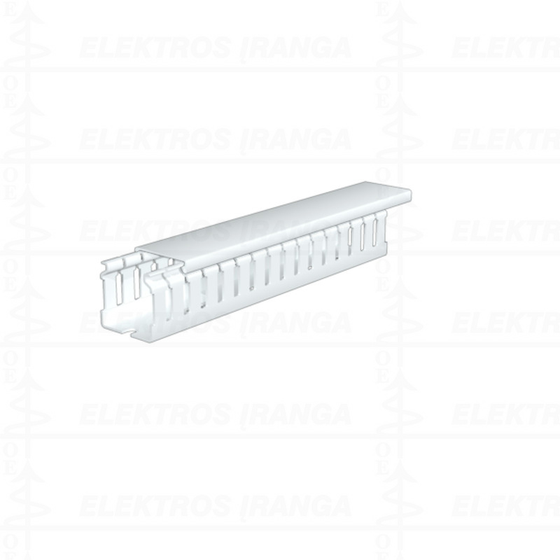 CD-HF 75X50 5/7.5 LTGYx2000mm kanalas perforuotas plastikinis (axpxi) behalogeninis