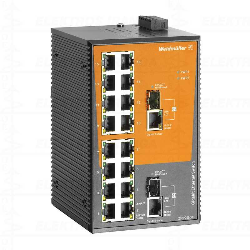 IE-SW-EL18-16TX-2GC tinklo komutatorius 16x RJ45
