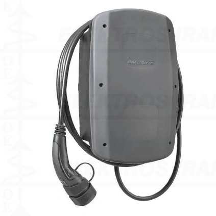 AC SMART ECO  11 kW automobilio EV įkrovimo stotelė, 400 V, 16 A, su prijungtu 5 m laidu ir 2 tipo kištuku, CH-W-S-A11-P-E, IP54, IK10