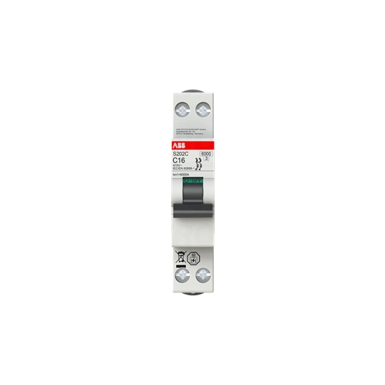 S202C-B6 Miniature circuit breaker - 2P - B - 6 A