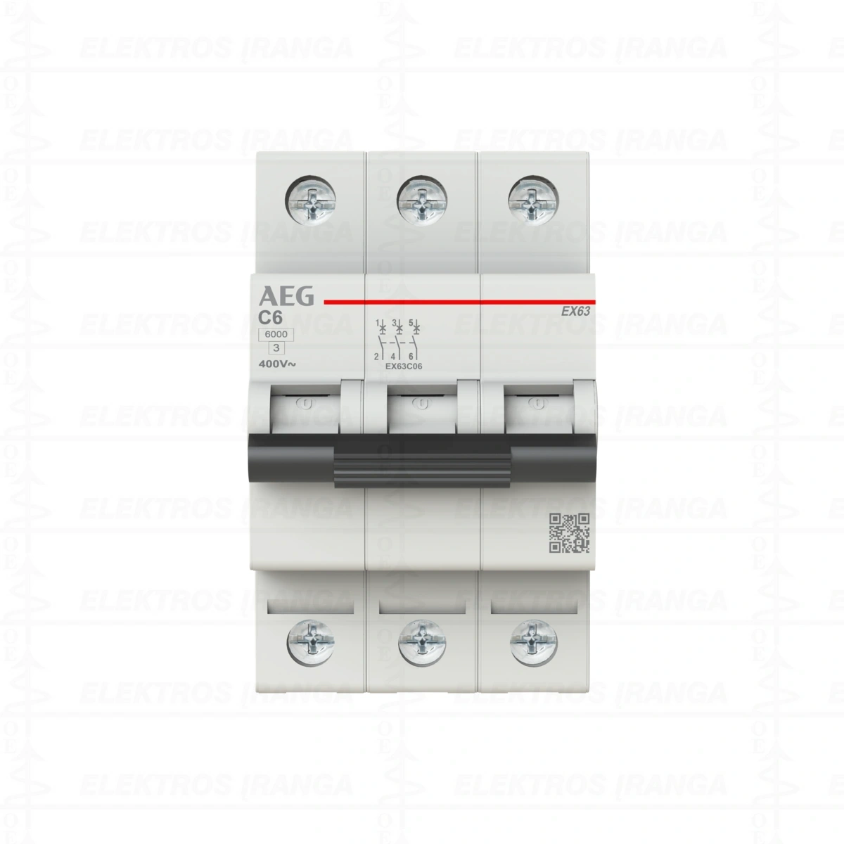 EX63,3P,C06 automatinis jungiklis 6/10kA