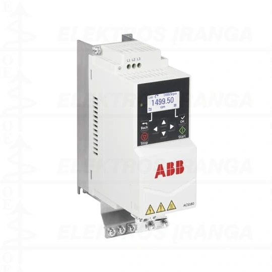Dažnio keitiklis varikliui, ACS180-04S-02A4-1, 0.37 kW, 2,4A, 200...240 VAC, vienfazis