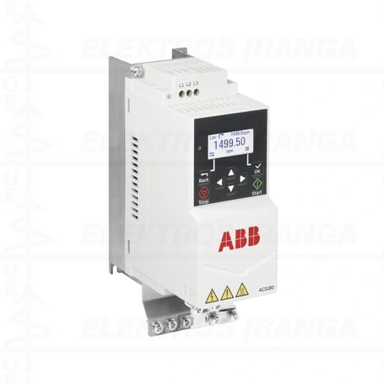 Dažnio keitiklis varikliui, ACS180-04S-03A3-4, 1,1 kW, 3,3A, 400 VAC, trifazis