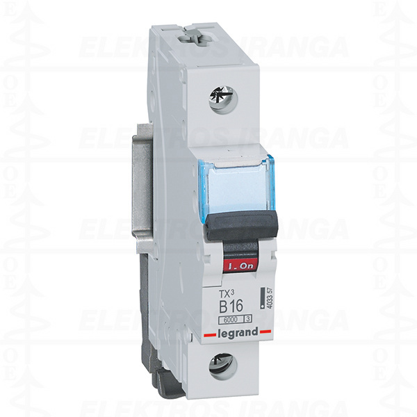 TX3 MCB 1P B16 6kA automatinis jungiklis
