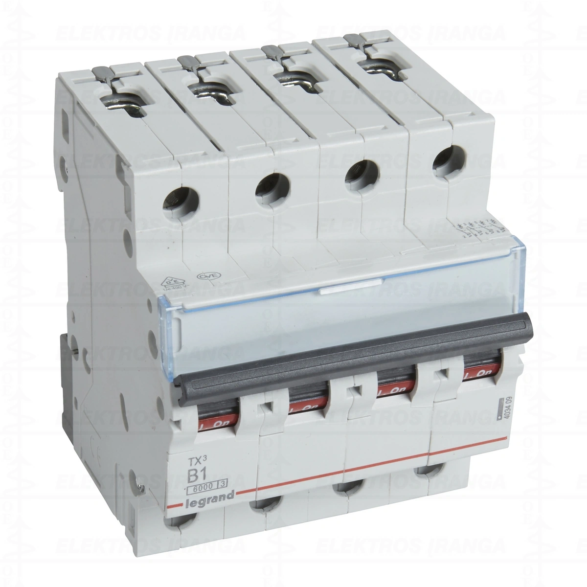 TX3 MCB 4P B1 6kA automatinis jungiklis