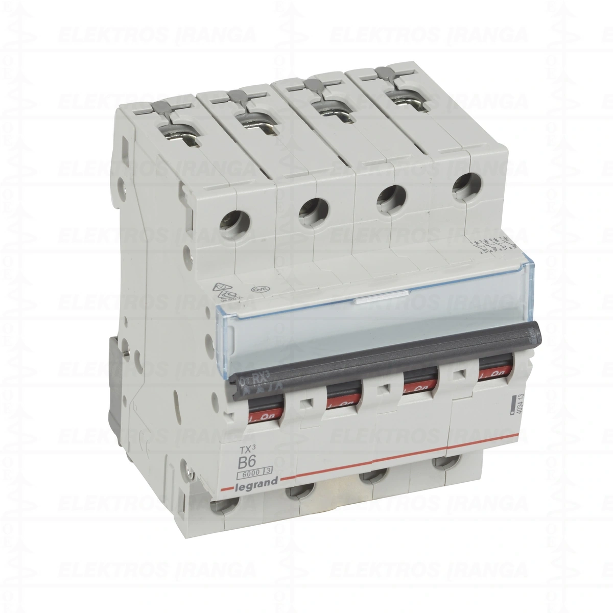 TX3 MCB 4P B6 6kA automatinis jungiklis