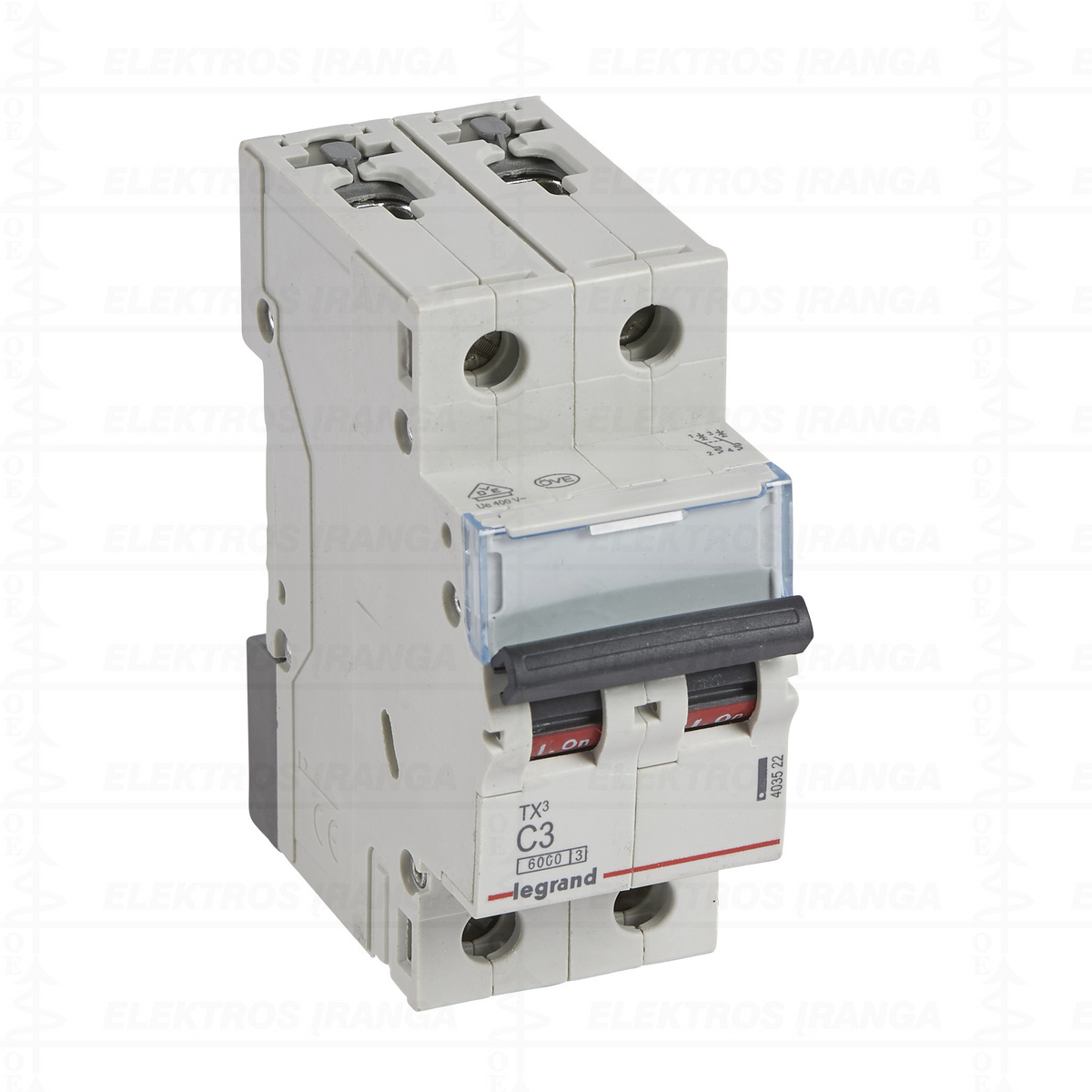 TX3 MCB 2P C3 6kA automatinis jungiklis