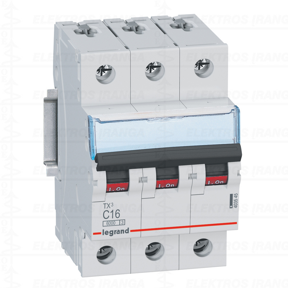TX3 MCB 3P C16 6kA automatinis jungiklis