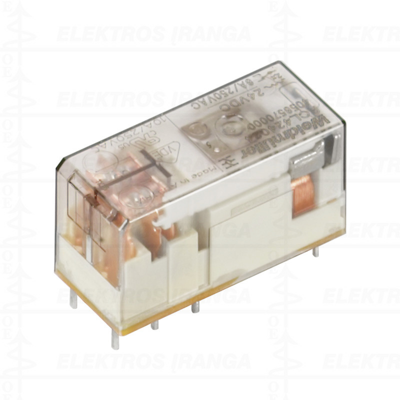 RCL424024 relė 24VDC, 2CO, 8A