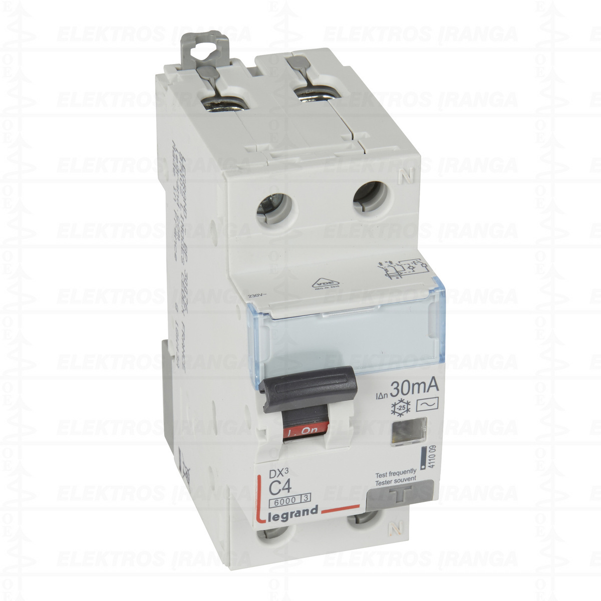 DX3 1P+NR C25 6kA/10kA AC 30mA srovės nuotėkio apsauga