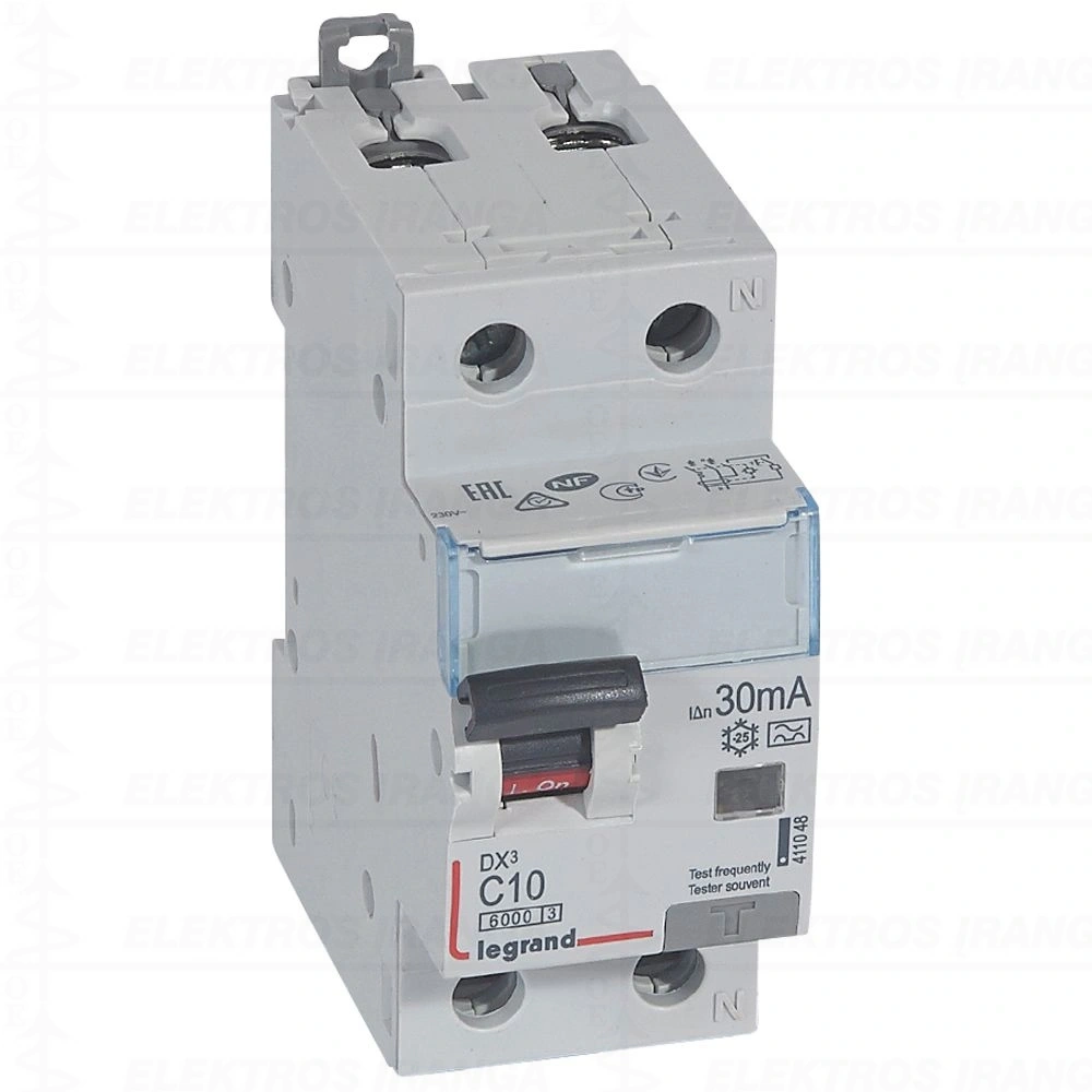 DX3 1P+NR C10 6kA/10kA A 30mA srovės nuotėkio apsauga