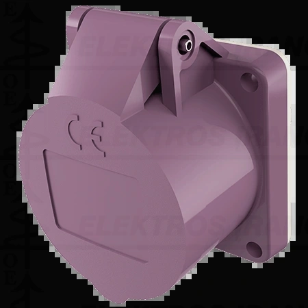 Lizdas 16A 2P 20-25V IP44/skydinis tiesus