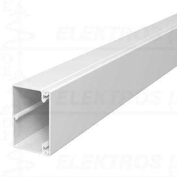 WDK40060RW Kabelinis plastikinis kanalas 40 x 60 mm, 2000 mm, RAL9011