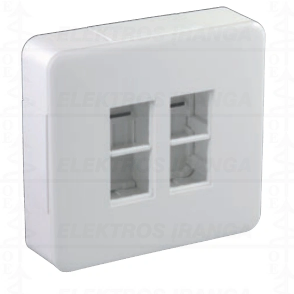 Montažinė virštinkinė dėžutė instaliacijai, 2x4+4x4 moduliams Efapel