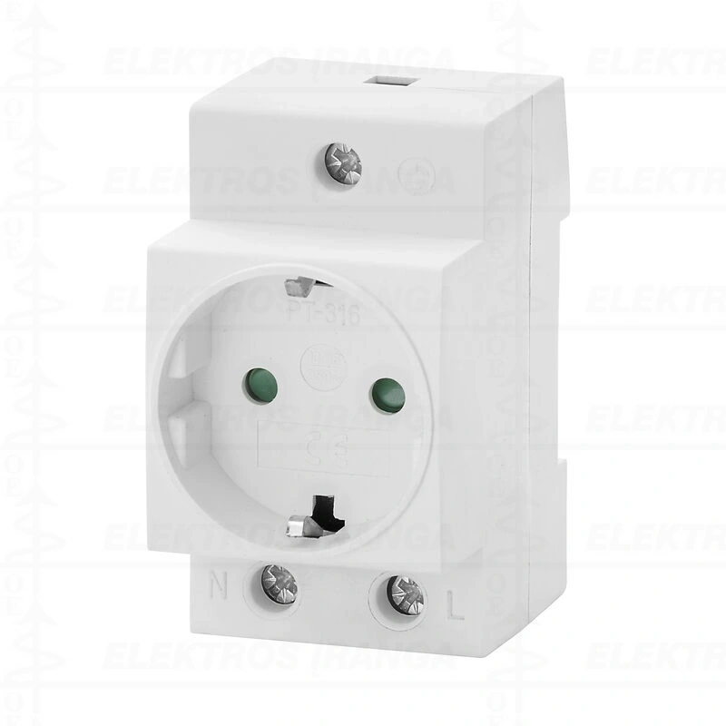Schuko TS35 modulinis kištukinis lizdas, DIN (rozetė)