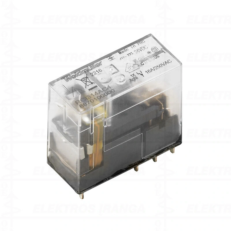 RCI424R24 relė 2 CO, 24 V AC, 8 A, LED