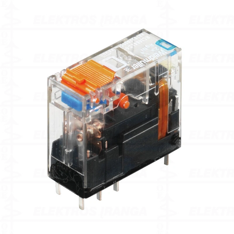 RCI484AC4 relė 2CO, 24 VDC, 8A, TEST+LED+ diod.