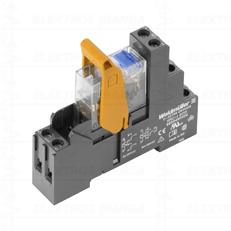 RCIKIT 24VDC 2CO LD/PB relė su lizdu