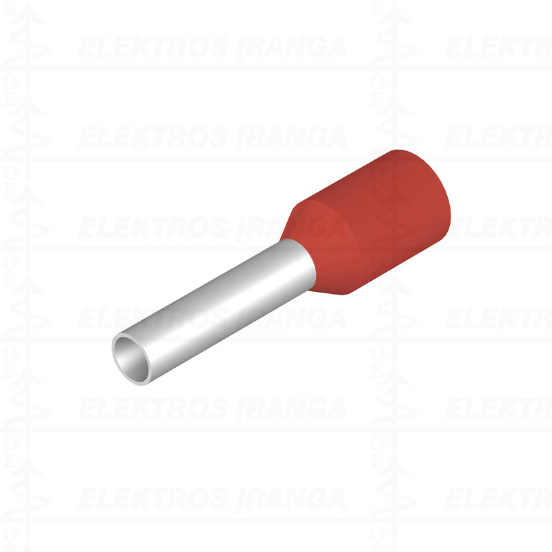 H1,5/14 R BD antgaliai izoliuoti juostelėmis 1,5mm2, L8, raudoni, 500vnt.