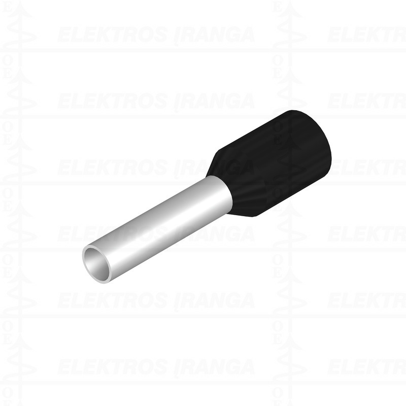 H1,5/14D SW BD antgaliai izoliuoti juodi juostelėmis, 1,5mm2, L8, 500 vnt., DIN