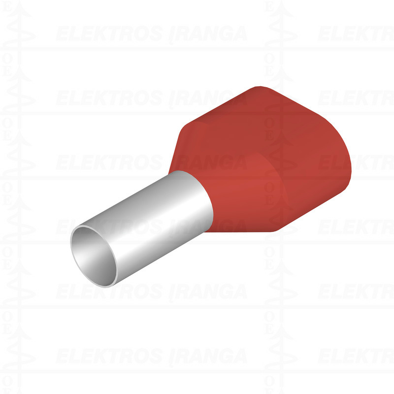 H10,0/26D R ZH SV antgaliai izoliuoti, 10mm2 L12, dvigubi, raudoni, 20vnt. UL, DIN