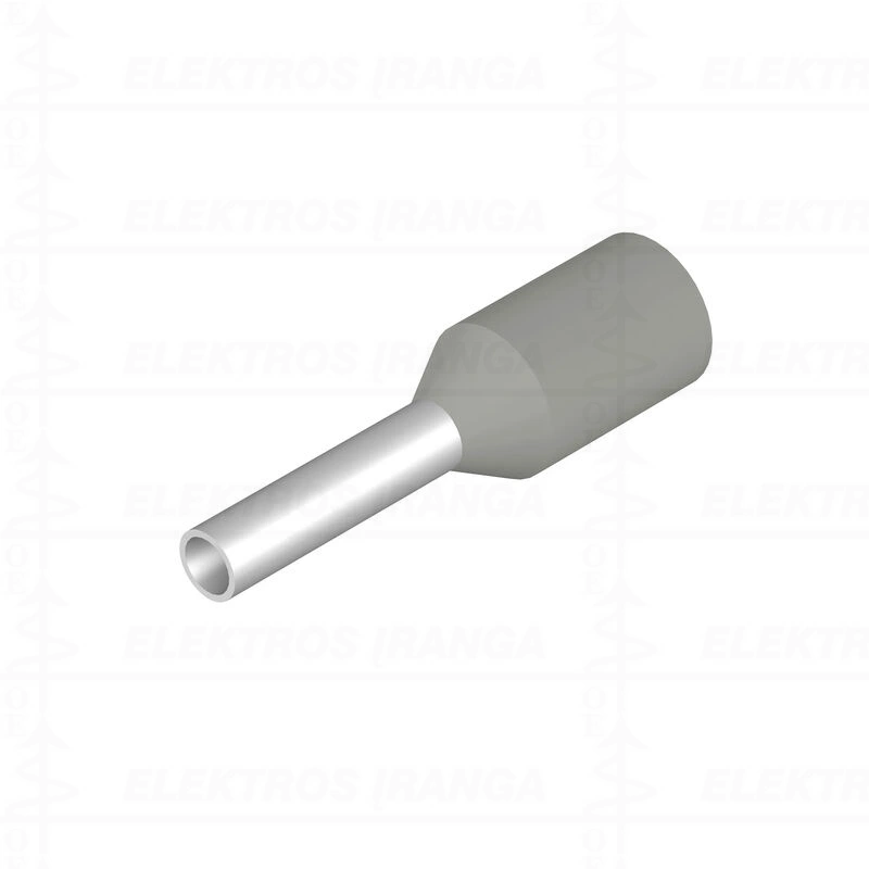 H0,75/12D GR antgaliai izoliuoti, 0,75mm2 L6, pilki, 500 vnt. UL, DIN