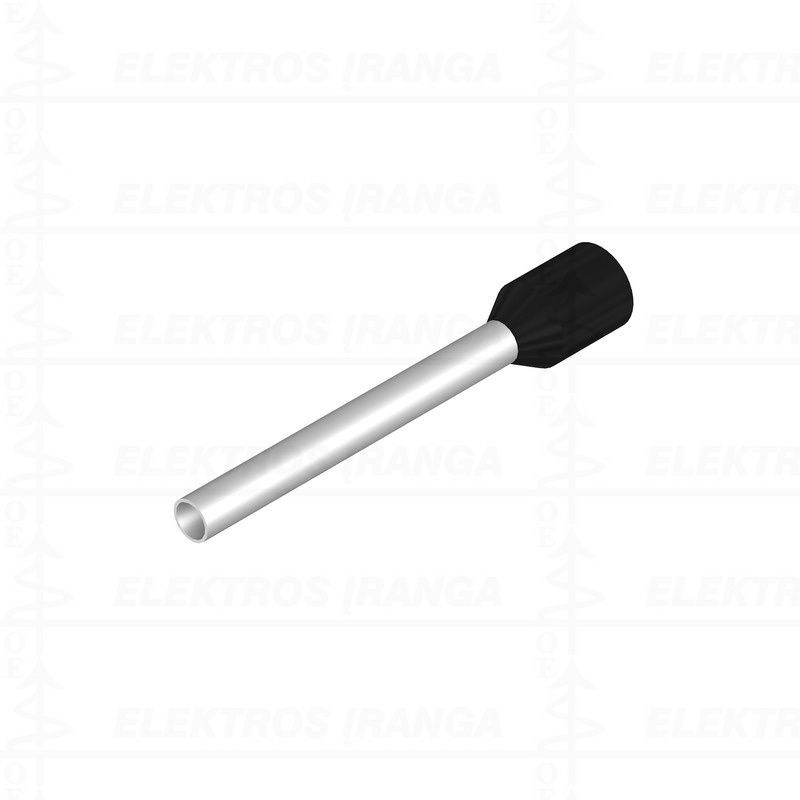 H1,5/24D SW antgaliai izoliuoti, 1,5mm2 L18, juodi, 500vnt. UL, DIN
