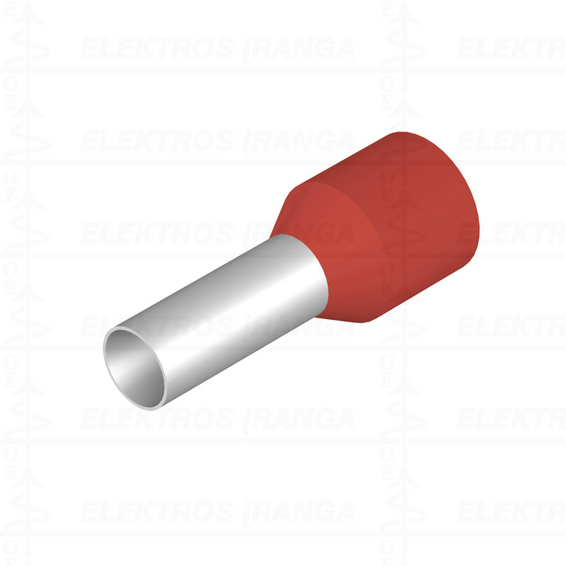 H10,0/22D R antgaliai izoliuoti, 10mm2 L12, raudoni, 100 vnt, UL, DIN